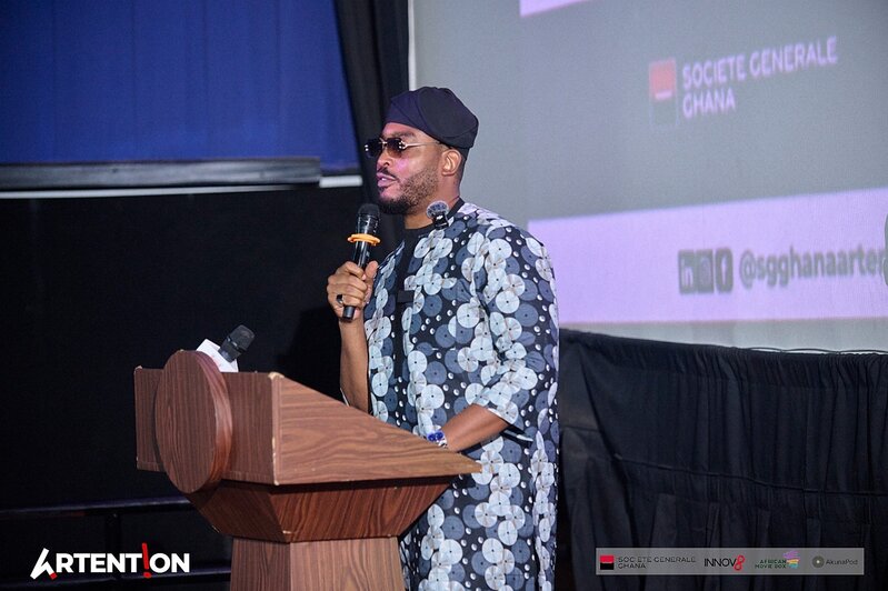 Fig 3. Deputy Executive Secretary, National Film Authority, Mr. James Gardiner